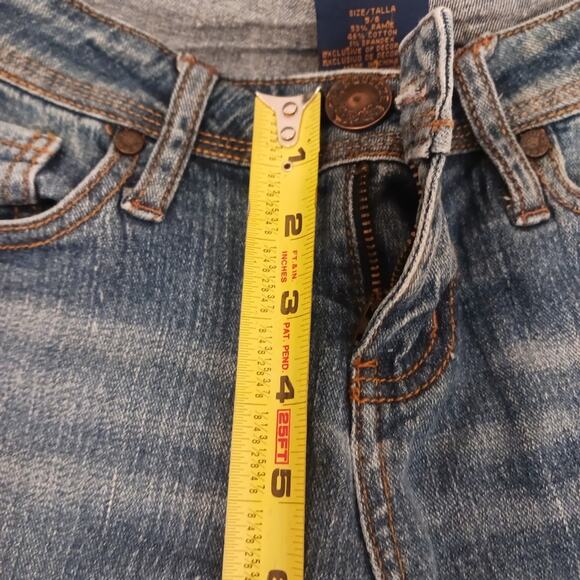 VNT SQUEEZE Jeans Women's Sz 5/6 Blue Embroidered SNAP POCKETS Bohemian Festival - Picture 12 of 16